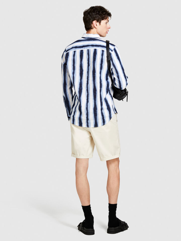 Slim fit bermudas - men's slim fit trousers - Creamy White | Sisley image number 3